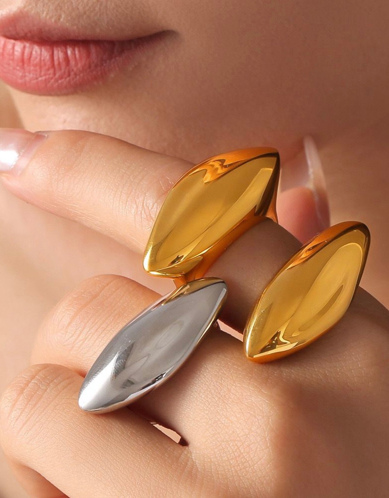 Puff oval ring