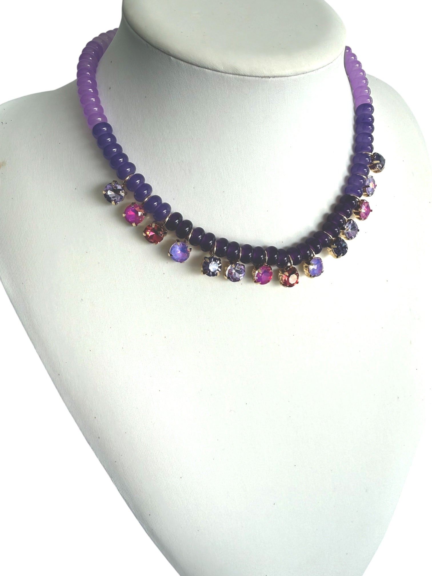 Glitter crystal necklace