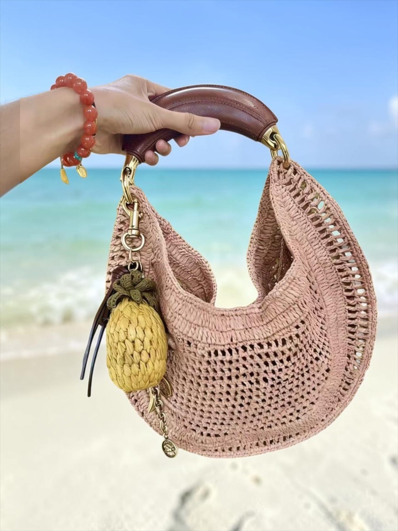 Jute keychain