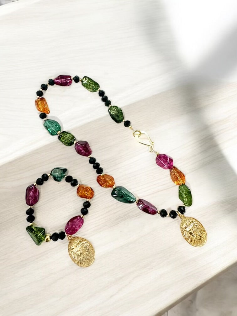 Cecilia necklace & bracelet set