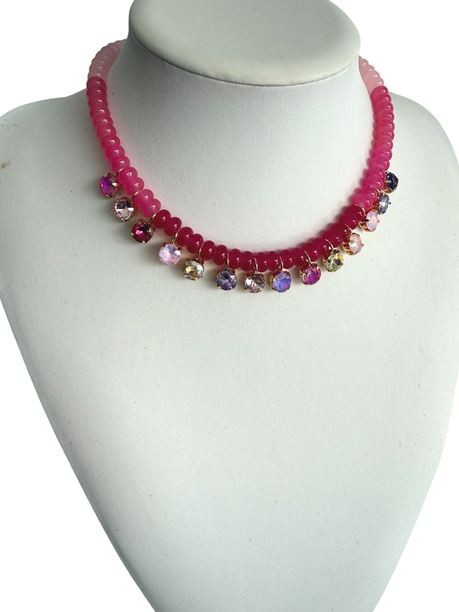 Glitter crystal necklace