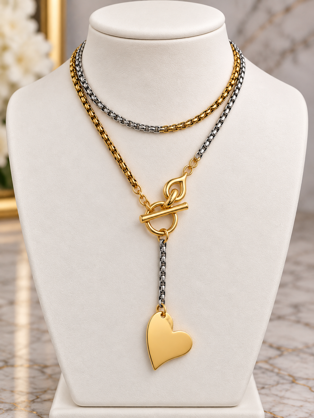 Verona two tones necklace