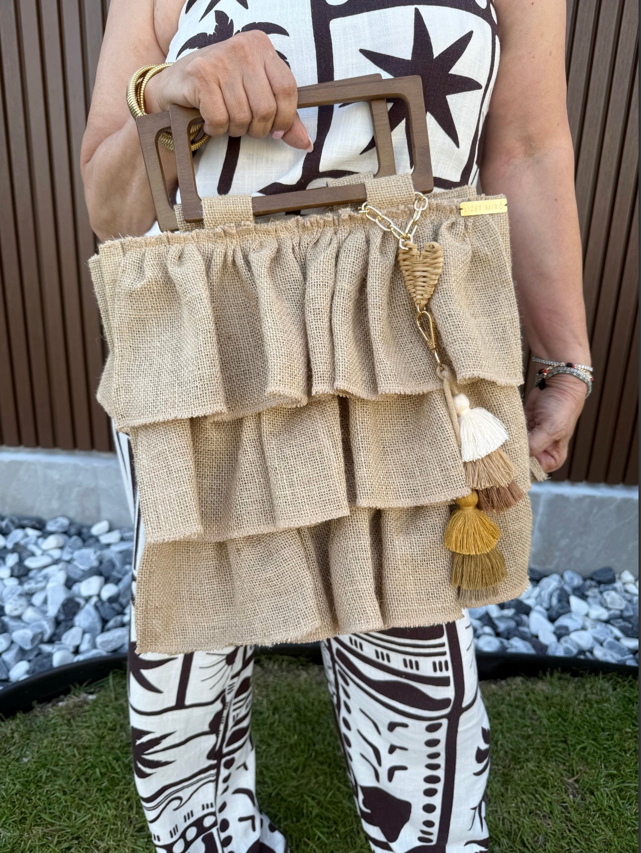 Ruffles handbag