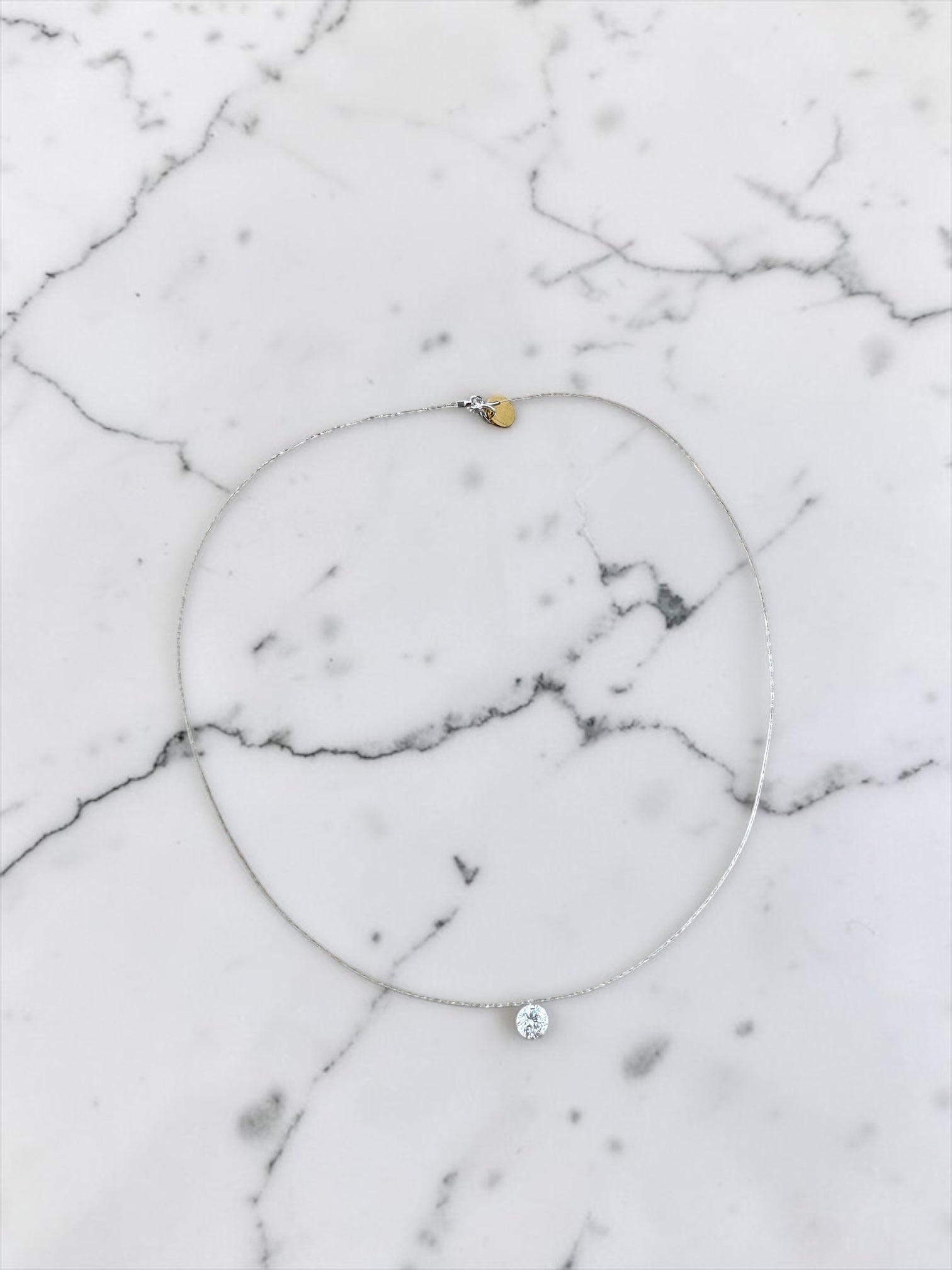 Zircoin plastic necklace