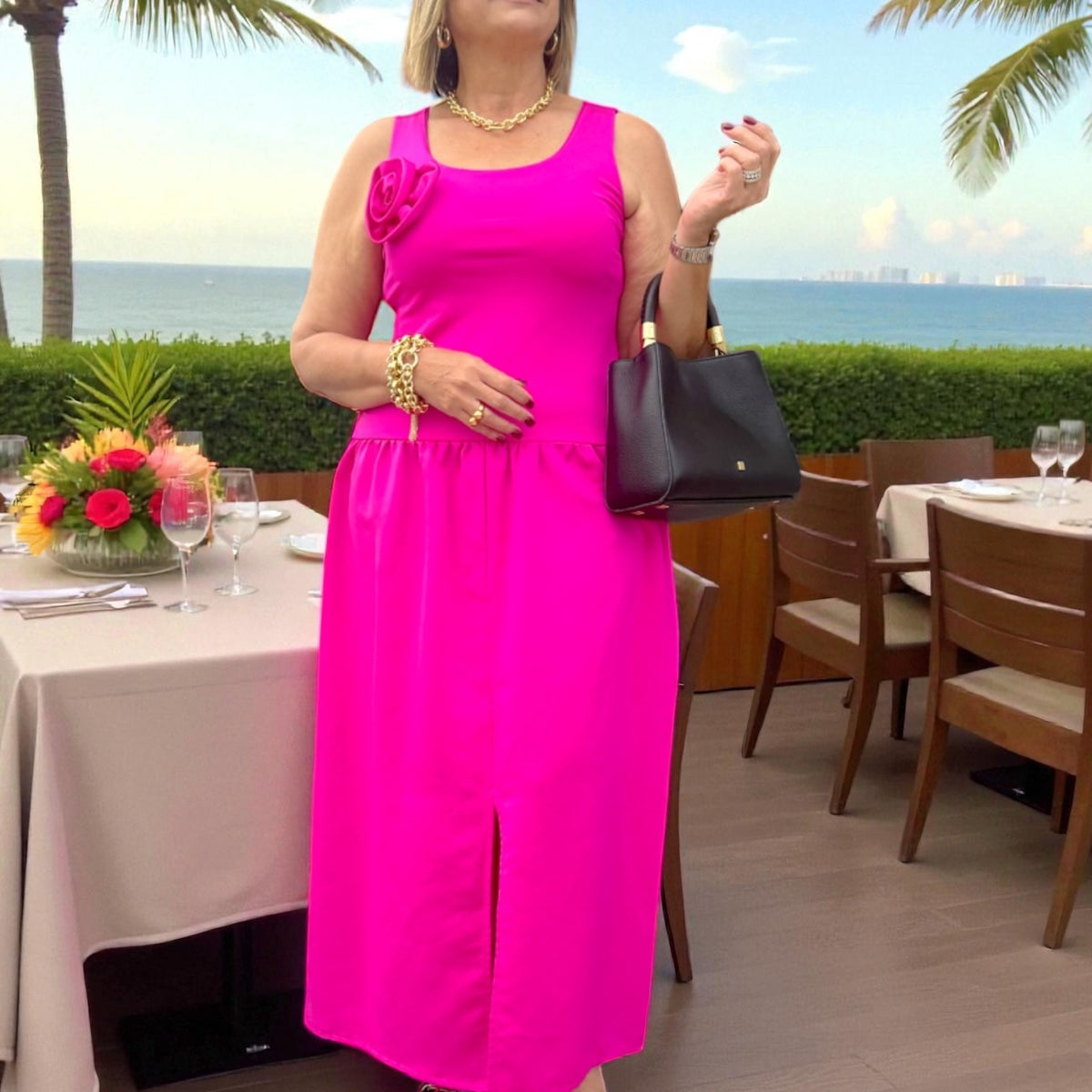 knee length dresses for ladies Green Maxi Dress - Helen Maxi Dress - Emerald main image 0