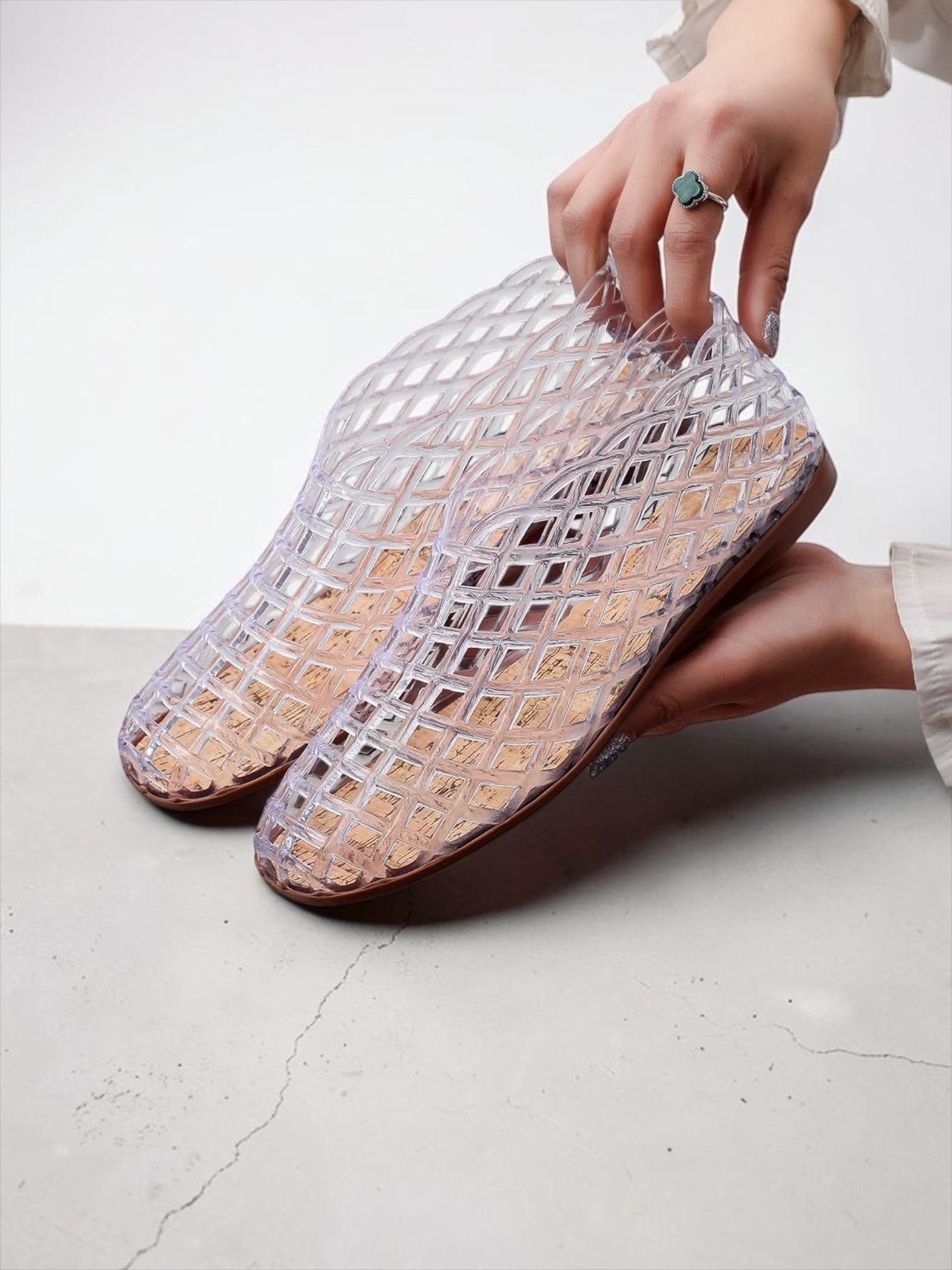 Jelly flat shoe