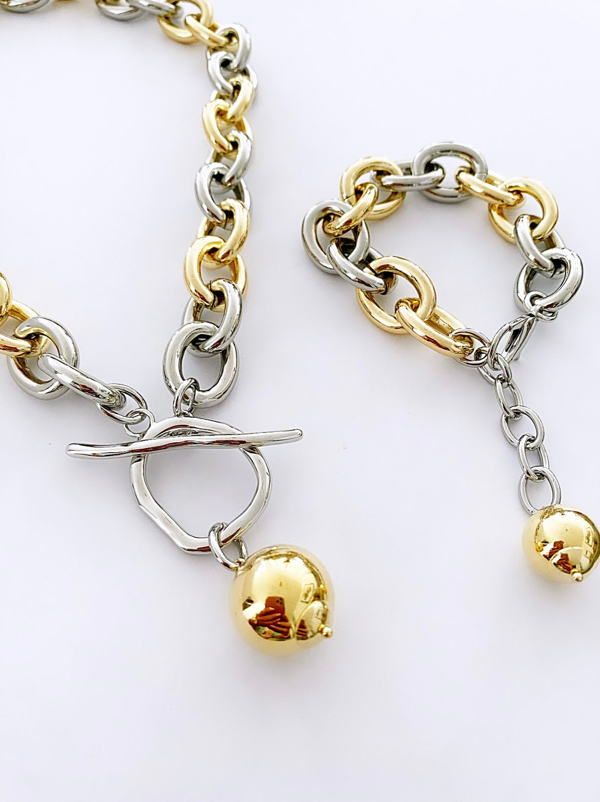 Bali 2 tones necklace