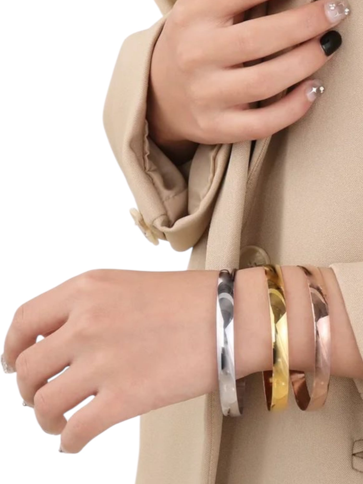 3 tones medium bangles