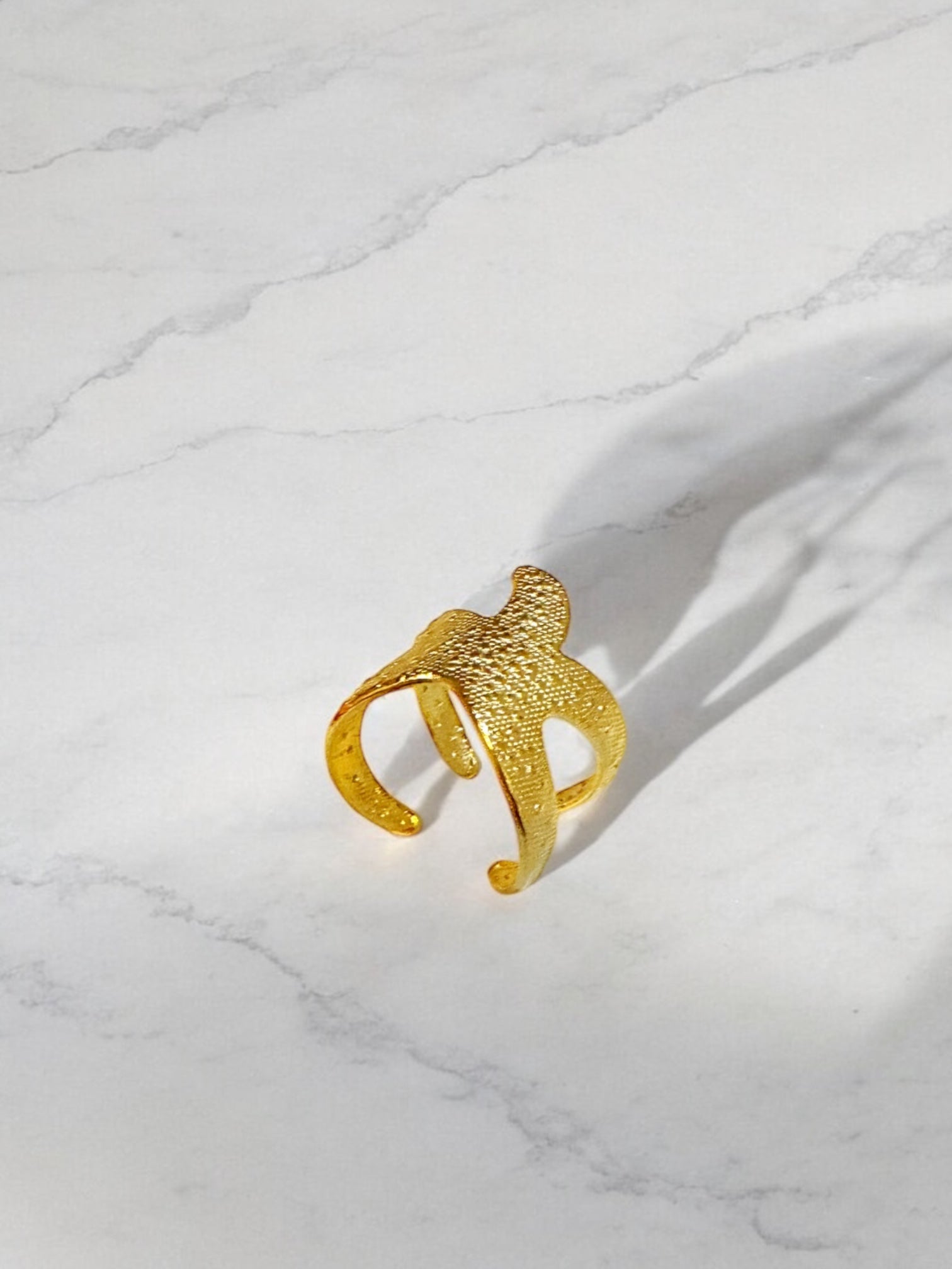 Starfish cuff ring