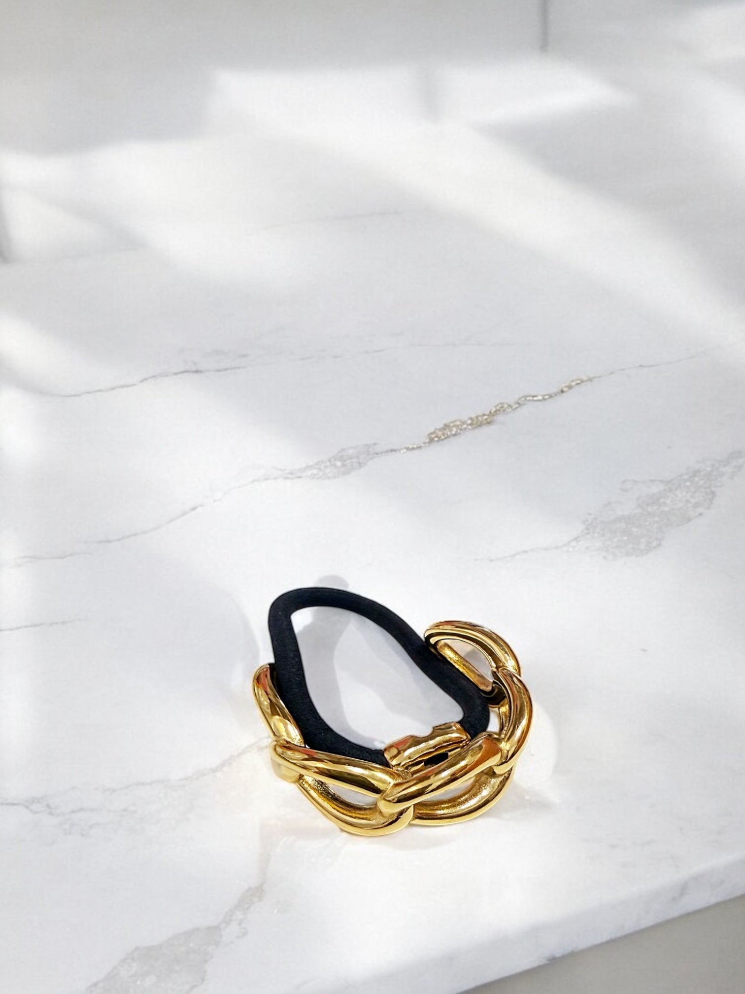 Hair tie stylish elastic metal