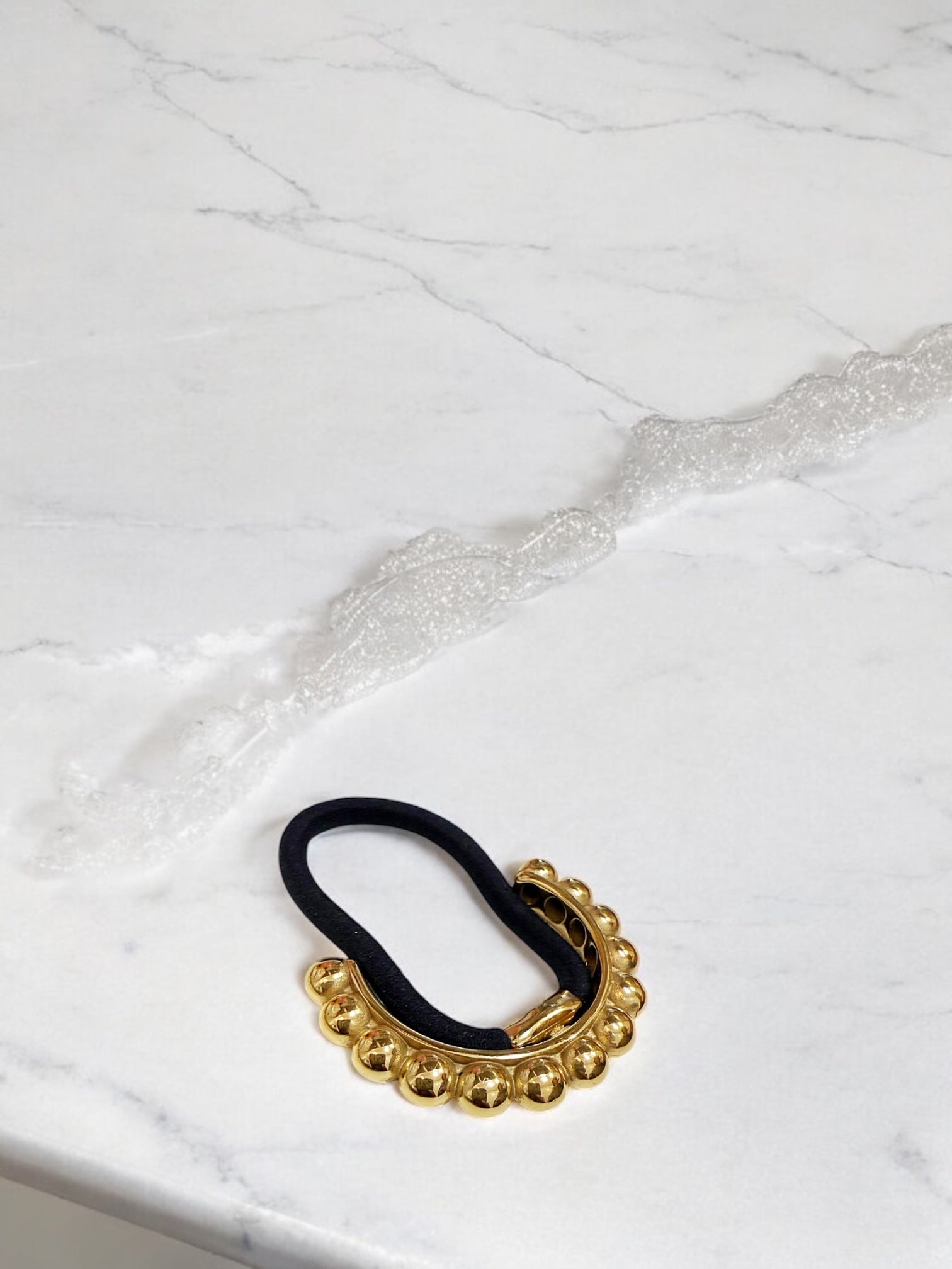 Hair tie stylish elastic metal