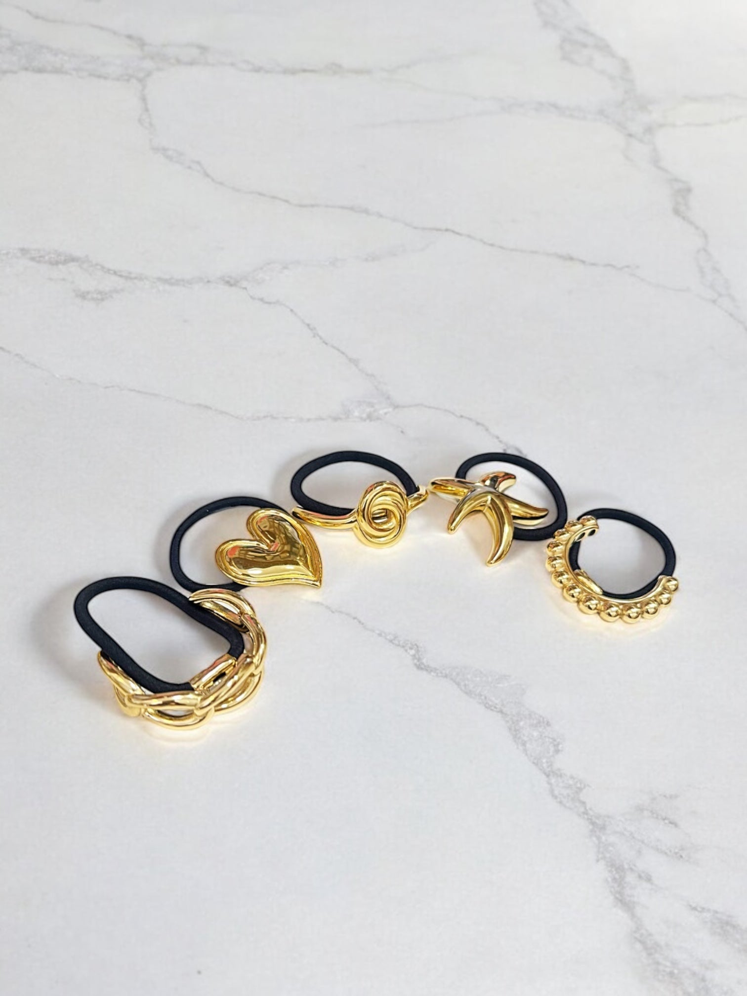 Hair tie stylish elastic metal