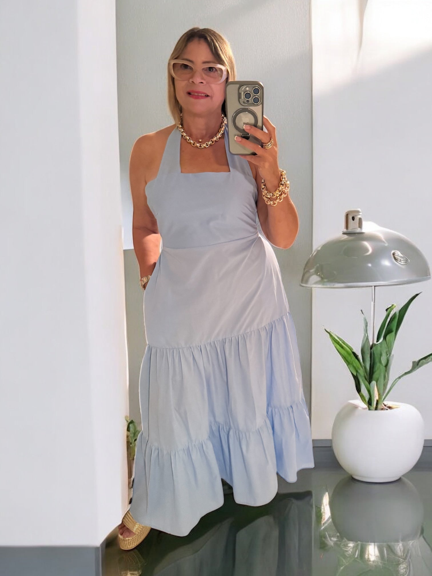 Celeste halter dress
