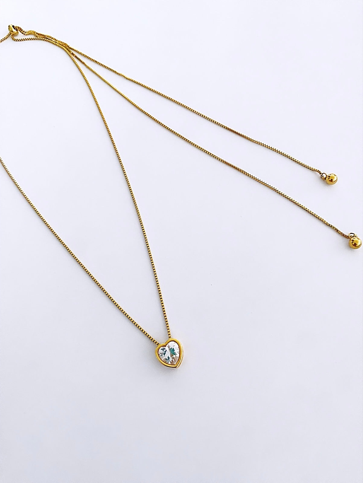Aimy heart chain necklace